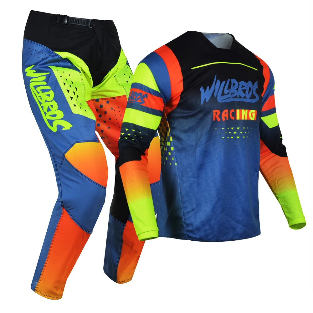 Willbros MX Motocross Jersey Pants Set Offroad Dirt Bike Enduro MTB BMX SX Racing Suit Gear Combo