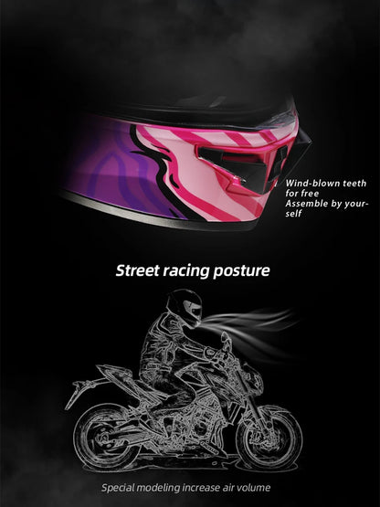 Cyril Full Face Helmet Motorcycle DOT Certified Safety Comfortable Breathable Sun Visor Racing Sports Helmets