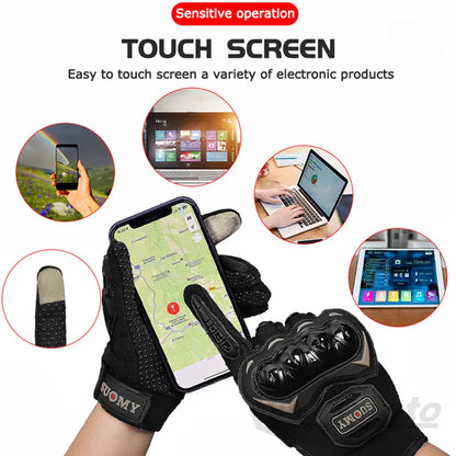 Brand New Suomy Summer Mesh Motorcycle Gloves Men Women Breathable Motocross  Motorbike Moto Racing Gloves Touch Screen Guantes