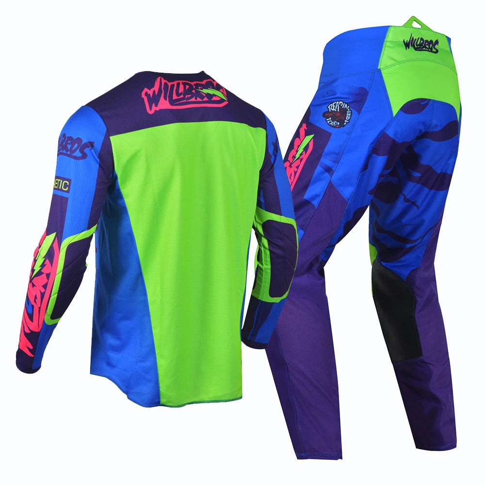 Willbros MX Motocross Jersey Pants Set Offroad Dirt Bike Enduro MTB BMX SX Racing Suit Gear Combo