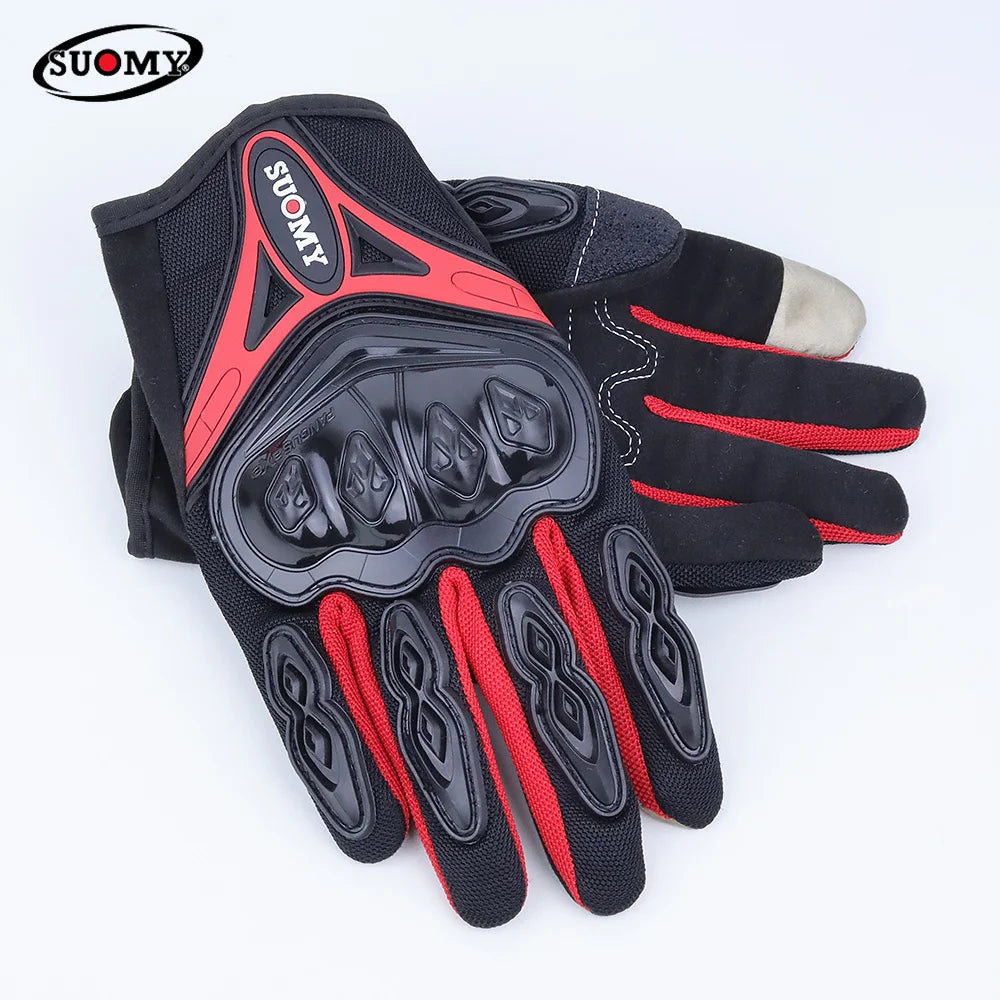 SUOMY Summer Motorcycle Gloves Breathable Touch Screen Motorcycle Gloves Off-road Motocross Protective Gloves Anti-drop Guantes