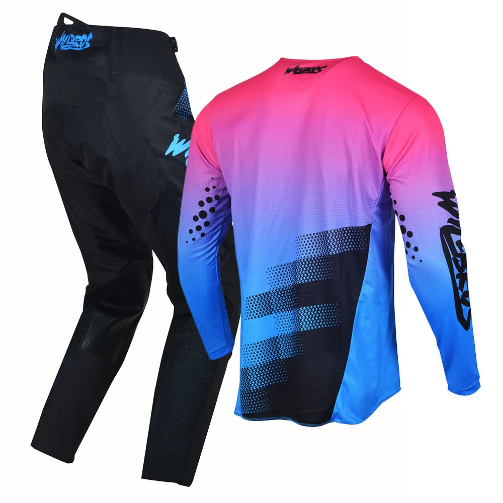 Willbros MX Motocross Jersey Pants Set Offroad Dirt Bike Enduro MTB BMX SX Racing Suit Gear Combo