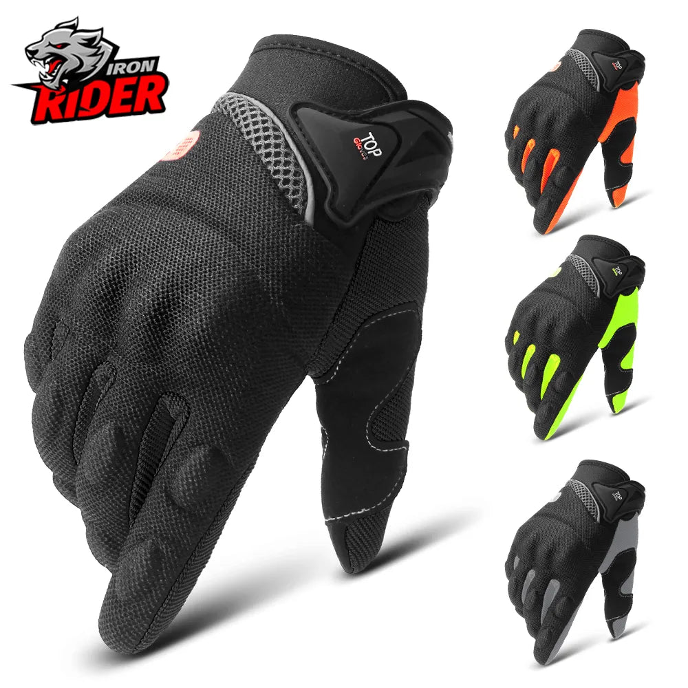 Motorcycle Gloves Moto Touch Screen Breathable Powered Motorbike Racing Riding Bicycle Protective Gloves Summer Men Cycl Gloves