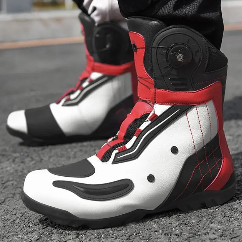 Motorcycle shoes, motorcycle riding shoes, men's riders, all-season sneakers, racing high-top motorcycle equipment