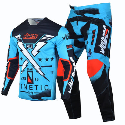 Willbros MX Motocross Jersey Pants Set Offroad Dirt Bike Enduro MTB BMX SX Racing Suit Gear Combo