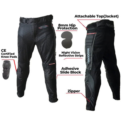 Motorcycle Pants Men Motorbike Riding Trousers Motorcyclist Summer Mesh Breathable Racing Protective Knee Sliders Built-in Armor