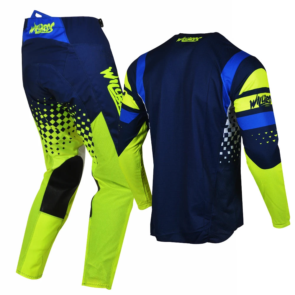 Willbros MX Motocross Jersey Pants Set Offroad Dirt Bike Enduro MTB BMX SX Racing Suit Gear Combo