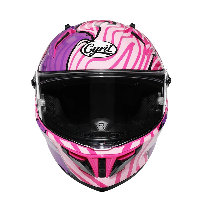 Cyril Full Face Helmet Motorcycle DOT Certified Safety Comfortable Breathable Sun Visor Racing Sports Helmets