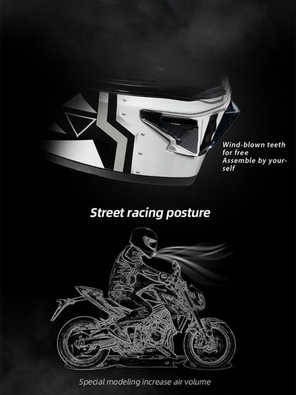 Cyril Full Face Helmet Motorcycle DOT Certified Safety Comfortable Breathable Sun Visor Racing Sports Helmets