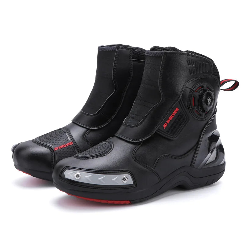 Professional Motorcycle Riding Shoes Men And Women Cross-Country Motocross Racing Boots Anti Slip Waterproof In Rainy Season