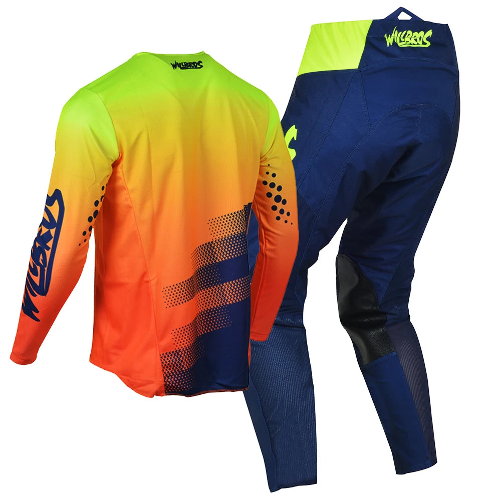 Willbros MX Motocross Jersey Pants Set Offroad Dirt Bike Enduro MTB BMX SX Racing Suit Gear Combo