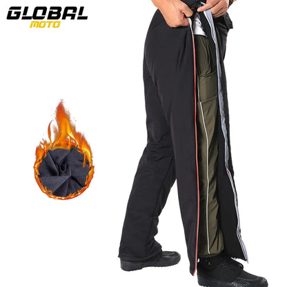 Motorcycle Pants Water Windproof Protection Quick Release Leggings Outdoor Fishing Winter Pants Night Reflective Riding Pants