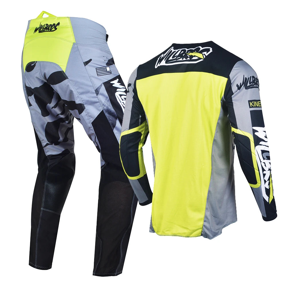 Willbros MX Motocross Jersey Pants Set Offroad Dirt Bike Enduro MTB BMX SX Racing Suit Gear Combo