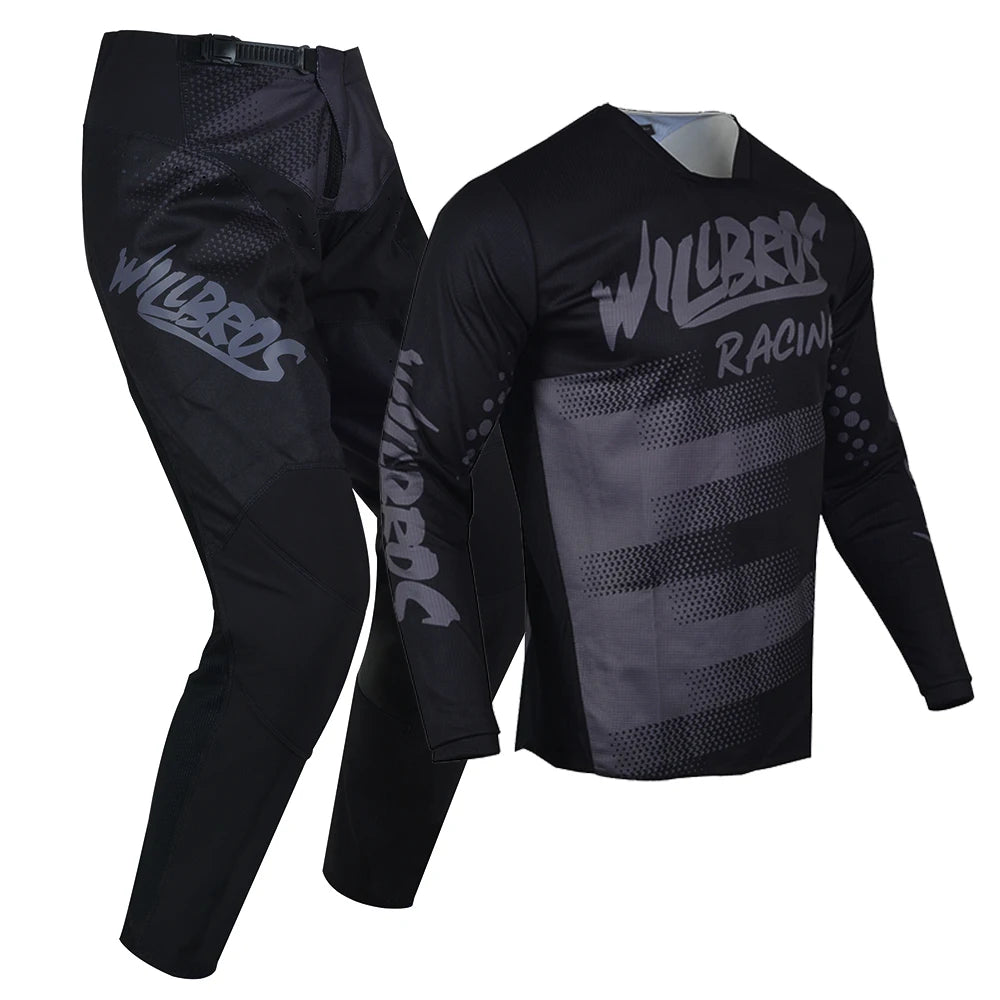 Willbros MX Motocross Jersey Pants Set Offroad Dirt Bike Enduro MTB BMX SX Racing Suit Gear Combo