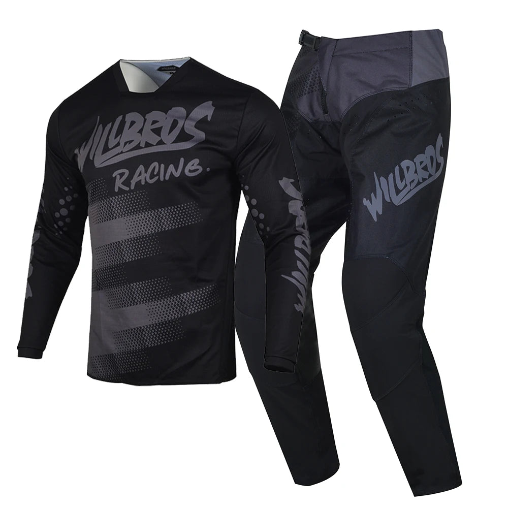 Willbros MX Motocross Jersey Pants Set Offroad Dirt Bike Enduro MTB BMX SX Racing Suit Gear Combo