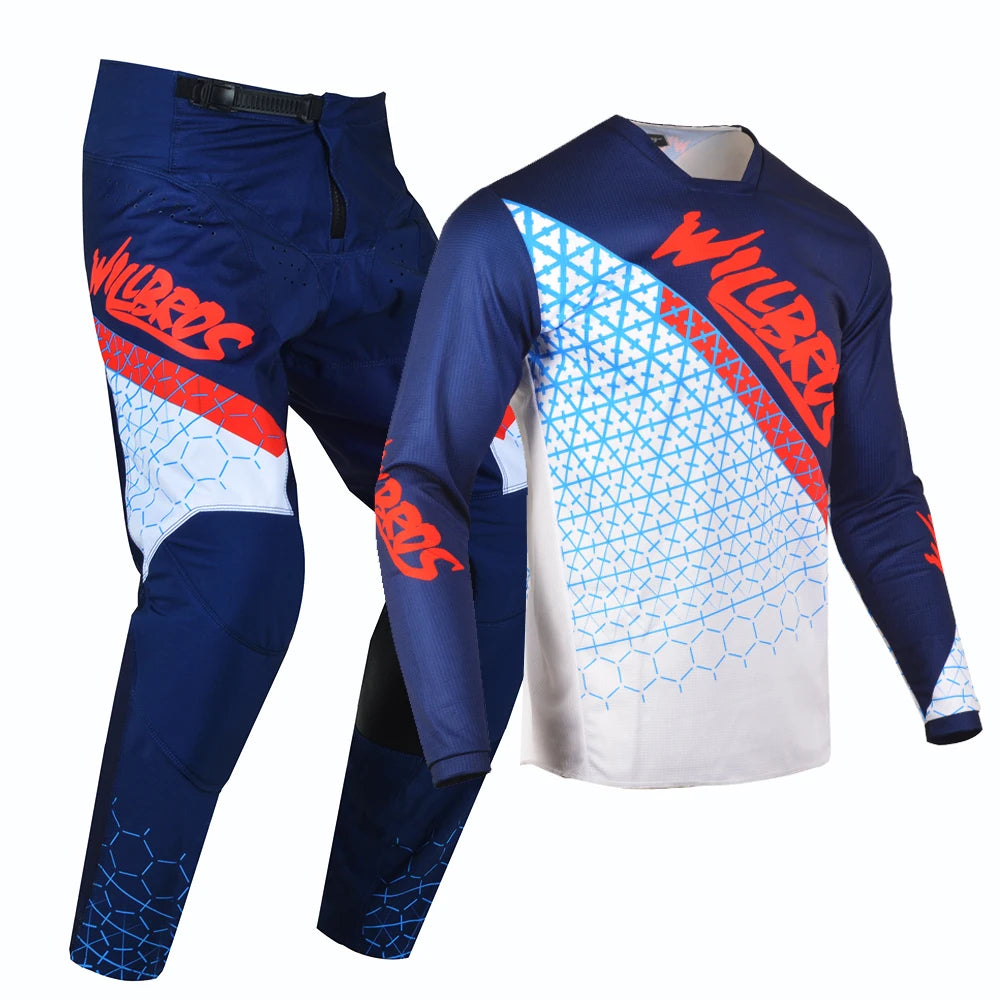 Willbros MX Motocross Jersey Pants Set Offroad Dirt Bike Enduro MTB BMX SX Racing Suit Gear Combo