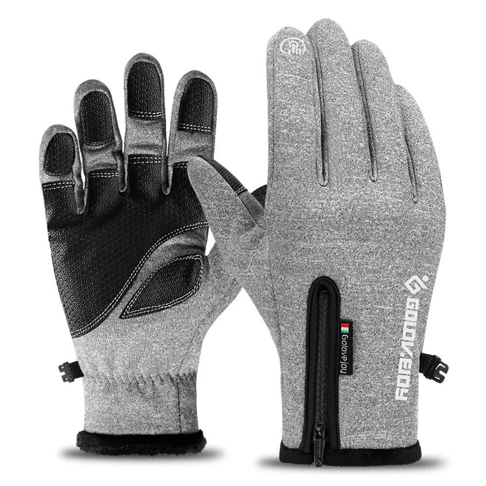 Motorcycle Gloves Moto Gloves Winter Thermal Fleece Lined Winter Waterproof Touch Screen Non-slip Motorbike Riding Gloves