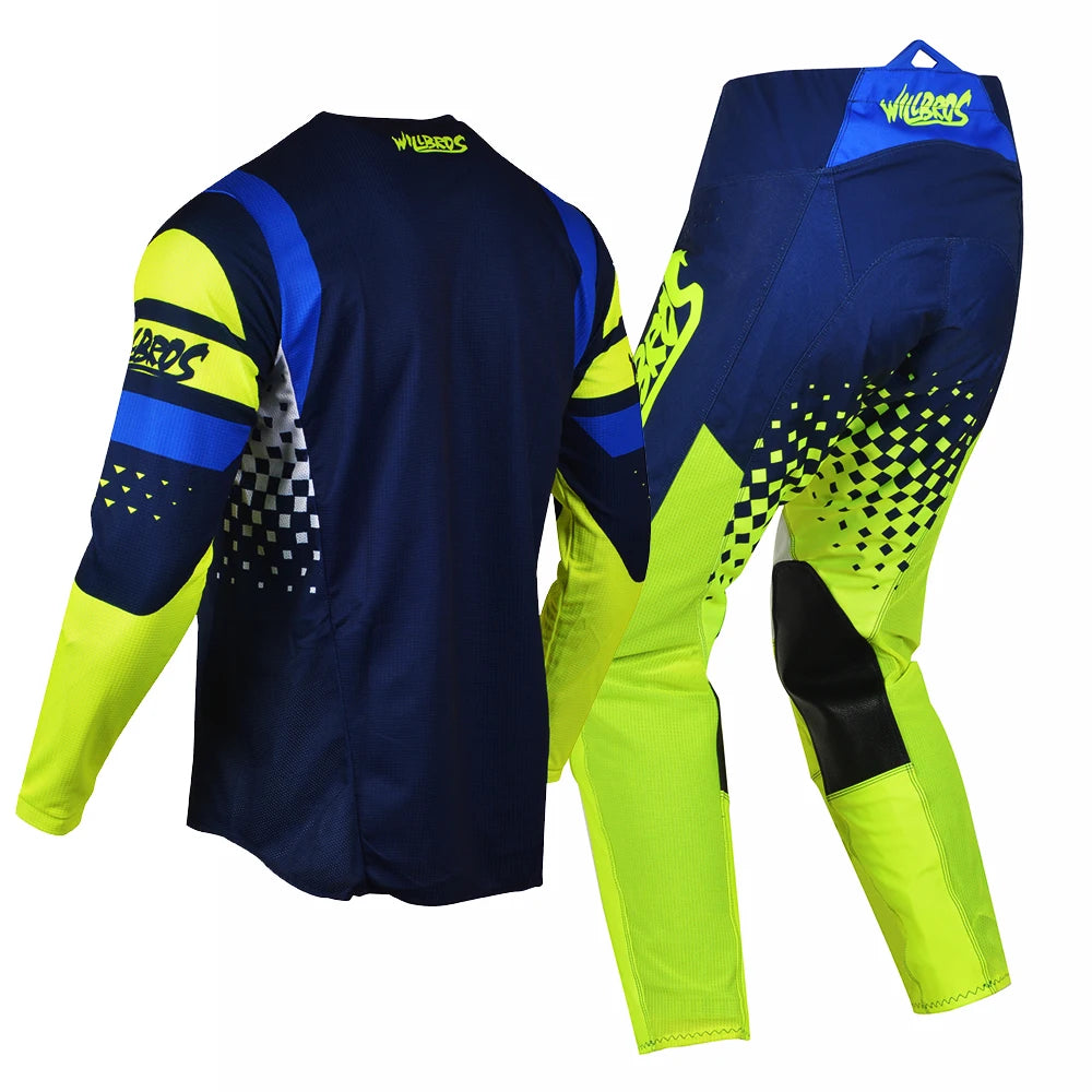 Willbros MX Motocross Jersey Pants Set Offroad Dirt Bike Enduro MTB BMX SX Racing Suit Gear Combo