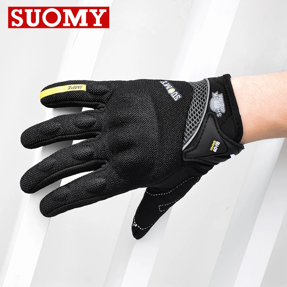 Summer Motorcycle Gloves Men Women Motocross Racing Gloves Suomy Full Finger Protective Sports Guantes Moto Driver Driving Glove