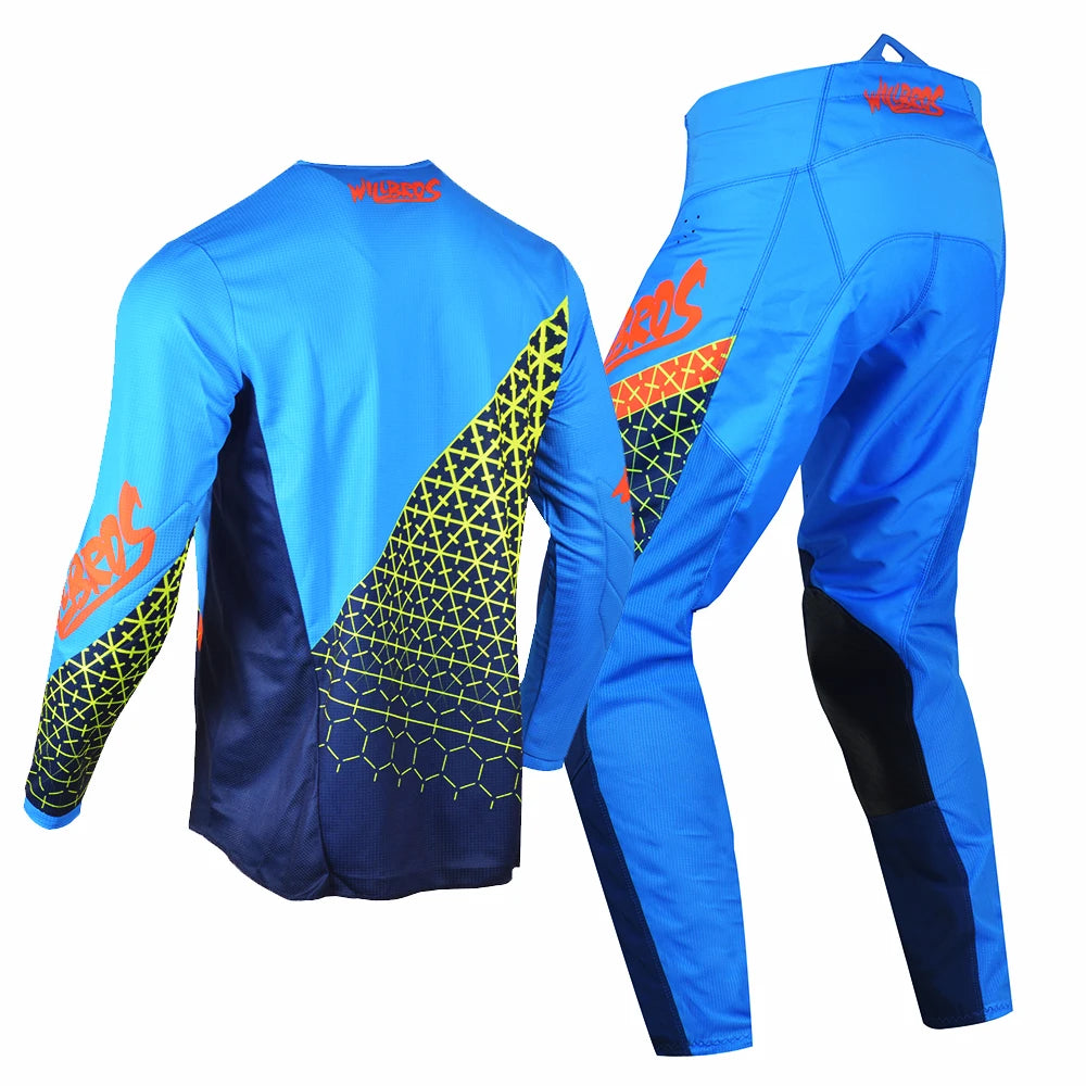 Willbros MX Motocross Jersey Pants Set Offroad Dirt Bike Enduro MTB BMX SX Racing Suit Gear Combo