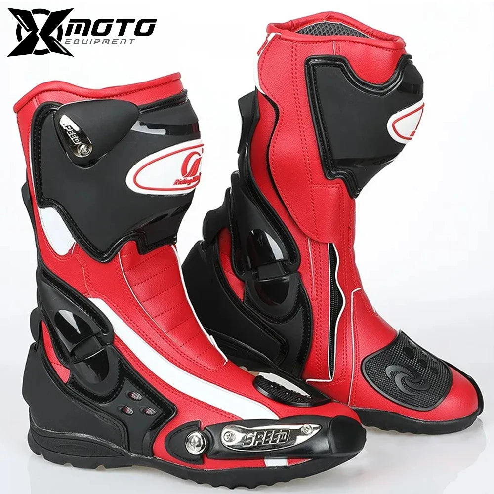 Off-Road Riding Race Boots Outdoor Motorcycle Riding Biker Boots Outdoor Travel Sneakers Riding Mountain Motorcycle Boots