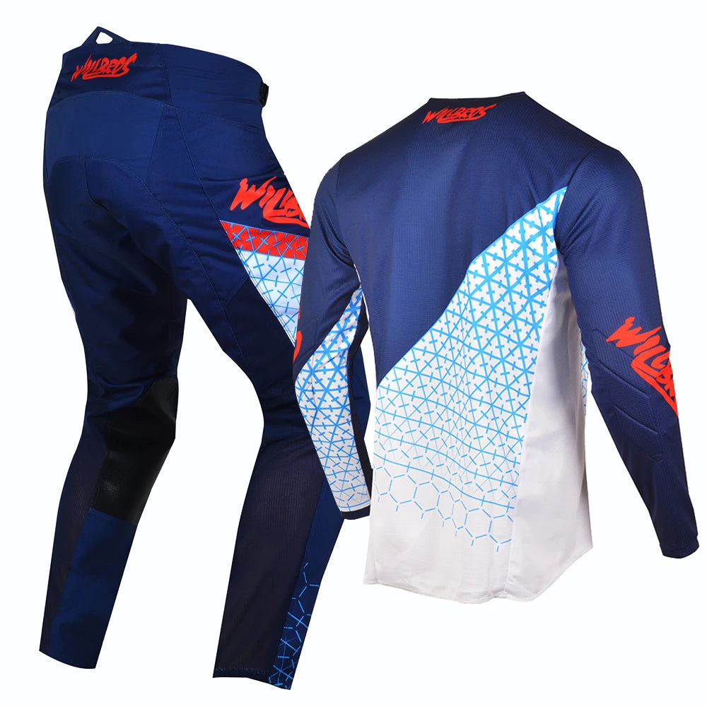 Willbros MX Motocross Jersey Pants Set Offroad Dirt Bike Enduro MTB BMX SX Racing Suit Gear Combo