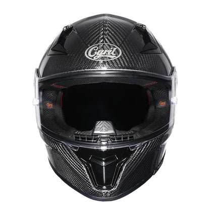 Cyril Carbon Fiber Motorcycle Helmet Four Seasons DOT Certified Safety Removeable Unisex Cool Full Face Motobike Casco Helmets