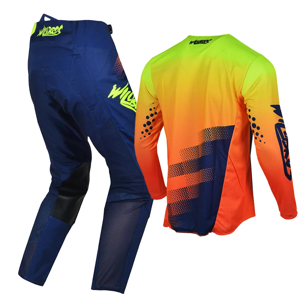 Willbros MX Motocross Jersey Pants Set Offroad Dirt Bike Enduro MTB BMX SX Racing Suit Gear Combo