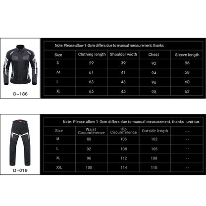 DUHAN Motorcycle Jacket Women Moto Suit Breathable Pants Cycling Clothing Summer Motorbiker Riding Clothing Body Protector