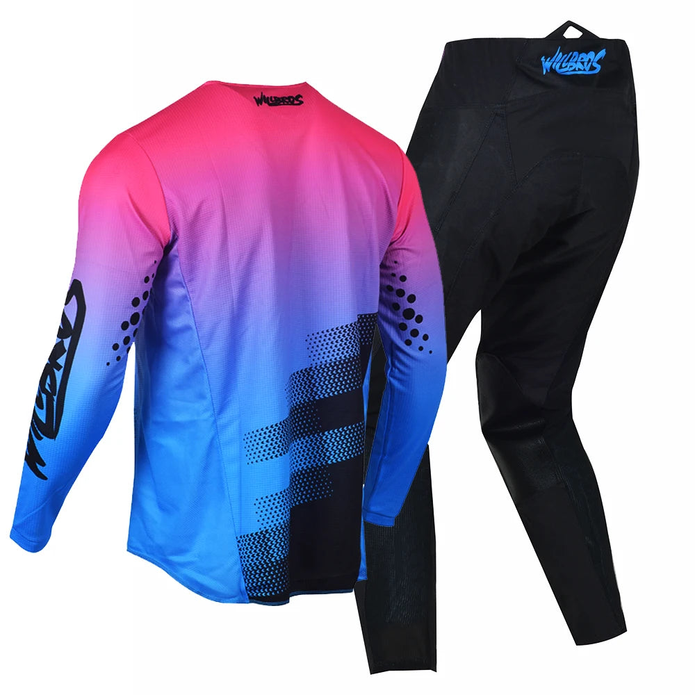 Willbros MX Motocross Jersey Pants Set Offroad Dirt Bike Enduro MTB BMX SX Racing Suit Gear Combo