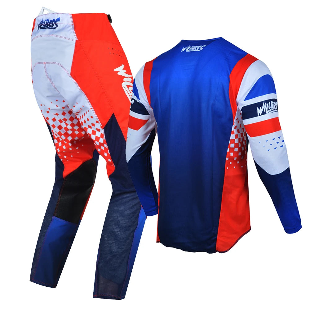 Willbros MX Motocross Jersey Pants Set Offroad Dirt Bike Enduro MTB BMX SX Racing Suit Gear Combo