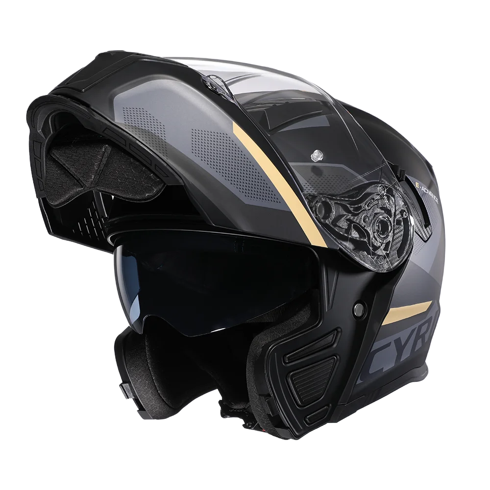 Motorcycle Helmet Dual Visor Modular Flip up Full Face Helmet for Adult Men and Women DOT ECE Approved