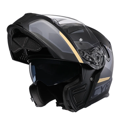 Motorcycle Helmet Dual Visor Modular Flip up Full Face Helmet for Adult Men and Women DOT ECE Approved